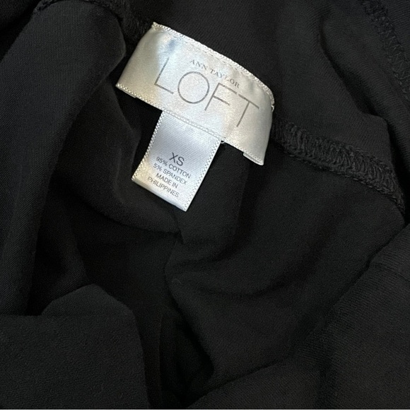 Ann Taylor LOFT | Black Tiered Midi Skirt - Picture 4 of 4